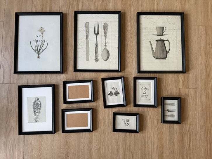 IKEA KNOPPÄNG Fotolijsten set - Diverse maten, Overige materialen, Gebruikt, Ophalen of Verzenden, Fotolijst