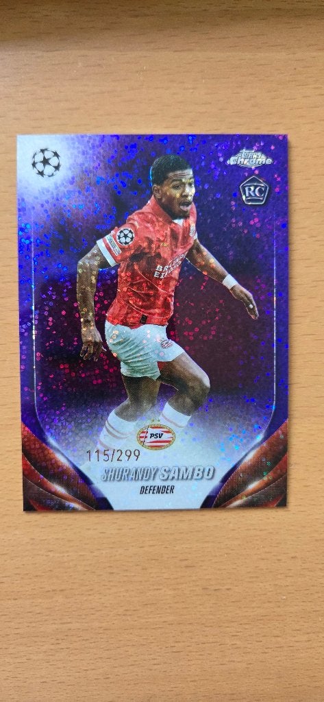 2023 Topps Chrome rookie PSV Shurandy Sambo /299, Verzenden, Zo goed als nieuw, Plaatje