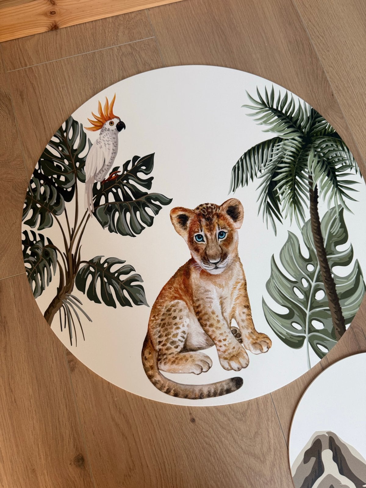 Wandcirkels set - Safari dieren - Kinderkamer decoratie, Ophalen, Hout, Meerkleurig, Nieuw