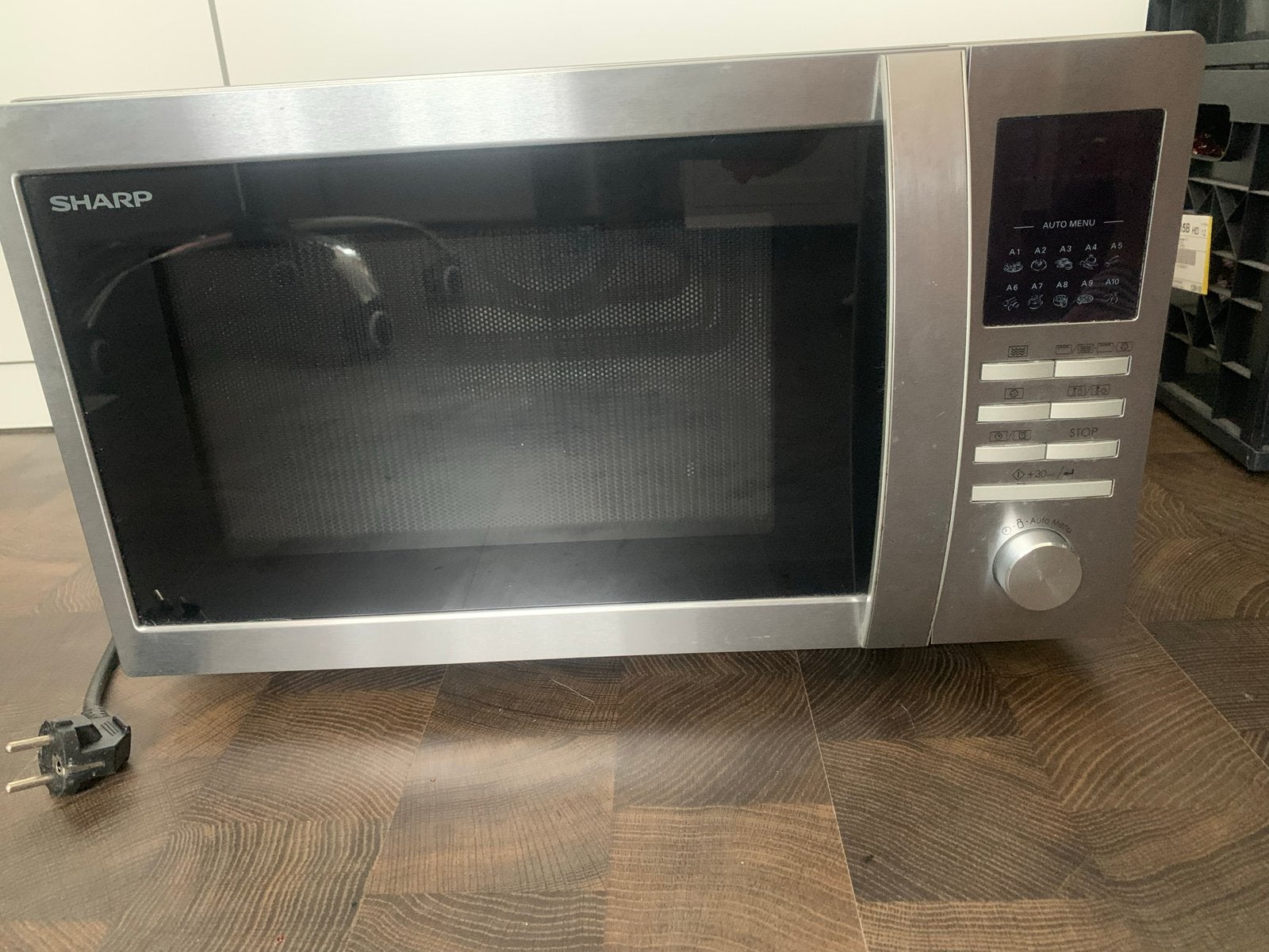 Sharp R-822STWE Combimagnetron - Gebruikt, Goede Staat, Ophalen, Combimagnetron, Gebruikt, Grill