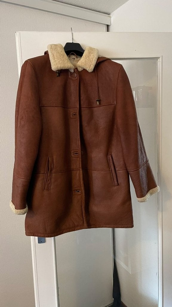 bruine dames lammy jas, Kleding | Dames, Ophalen, Gedragen, Maat 38/40 (M), Bruin