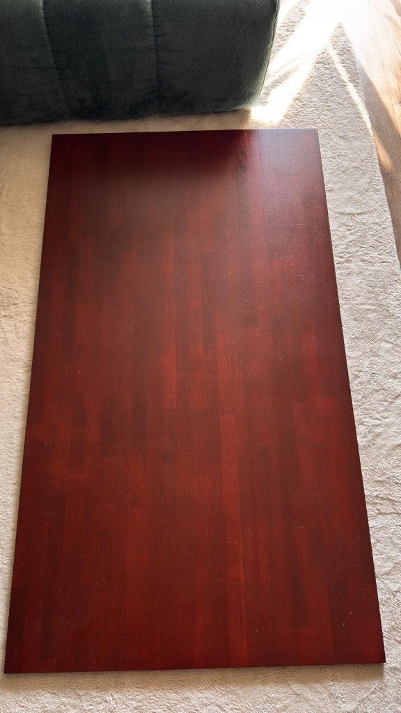 Massief houten Tafelblad, Ophalen, Gebruikt, Eikenhout, 150 tot 200 cm