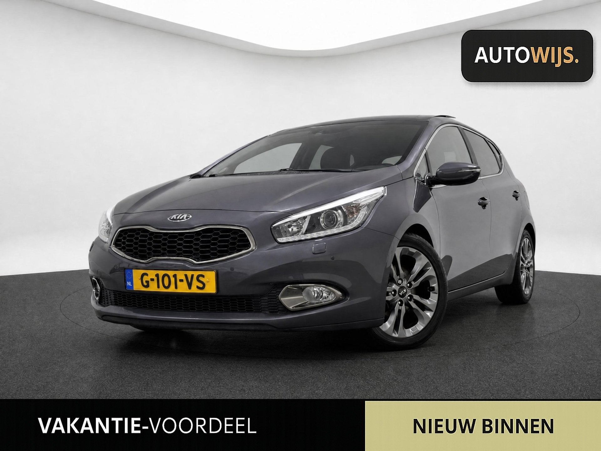 Kia Cee'd 1.6 GDI Plus Pack|LEDER|PANO|AUT|CAMERA|GOED ONDER, Auto's, Euro 5, 135 pk, Gebruikt, 4 cilinders