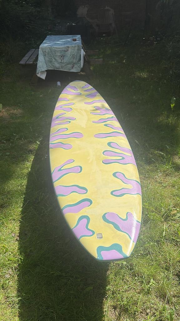 7,2 surfboard with nose protectors, Watersport en Boten, Golfsurfen, Ophalen of Verzenden, Gebruikt, Funboard