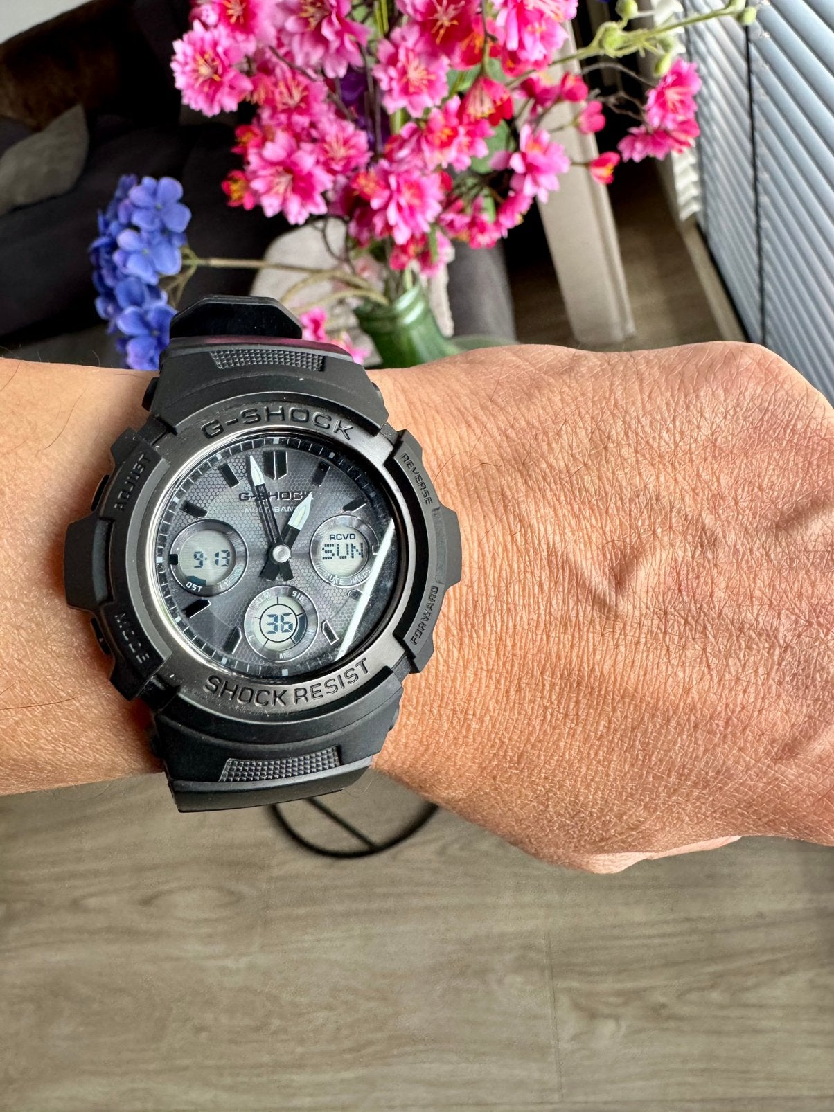 Casio G-shock AWG-M100SBB-1AJF - JDM, Sieraden, Tassen en Uiterlijk, Casio, Kunststof, Polshorloge, Kunststof