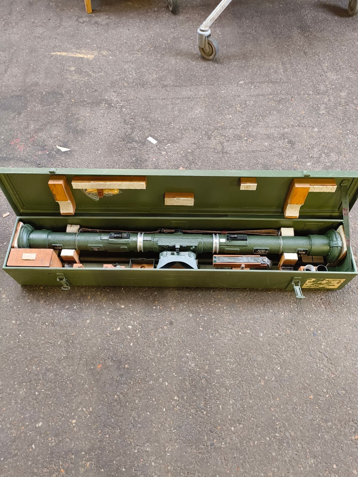 Wehrmacht Entfernungsmesser Em 1m R36 in Transportkist, Ophalen of Verzenden