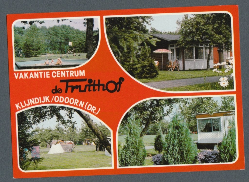 Klijndijk, Odoorn - Vakantiecentrum de Fruithof, Verzamelen, Ansichtkaarten | Nederland, Verzenden, 1980 tot heden, Gelopen, Drenthe