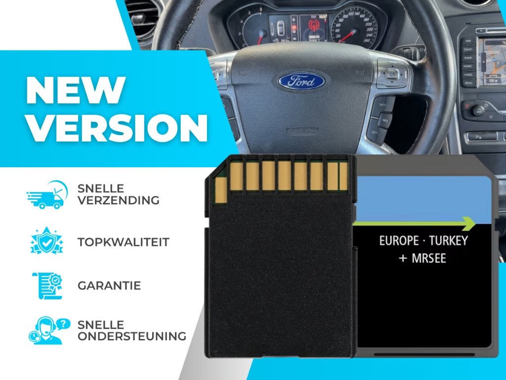 Ford MCA 2022-2025 SD Kaart ✅ Europa & Turkije NEW, Verzenden, Nieuw, Heel Europa, Landkaarten