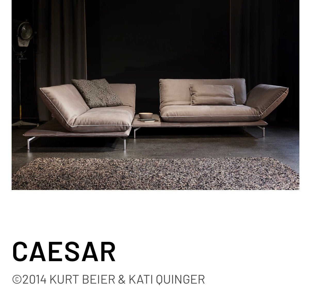 Bullfrog Caesar slaapbank linnen bekleding zandkleur, Huis en Inrichting, Slaapkamer | Slaapbanken, Gebruikt, 120 cm, 200 cm, Tweepersoons
