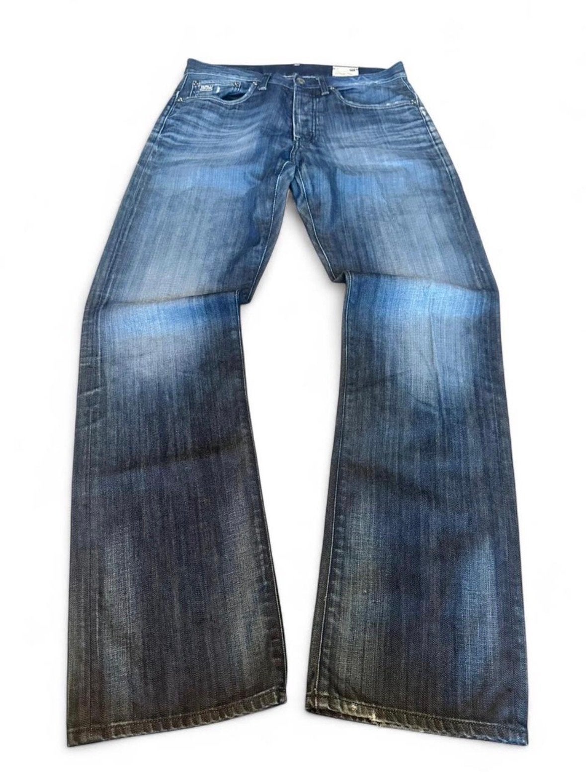 G-Star RAW 3301 Straight Jeans W32 L34 Donkere Wassing, Ophalen of Verzenden, Gedragen, Blauw, W32 (confectie 46) of kleiner