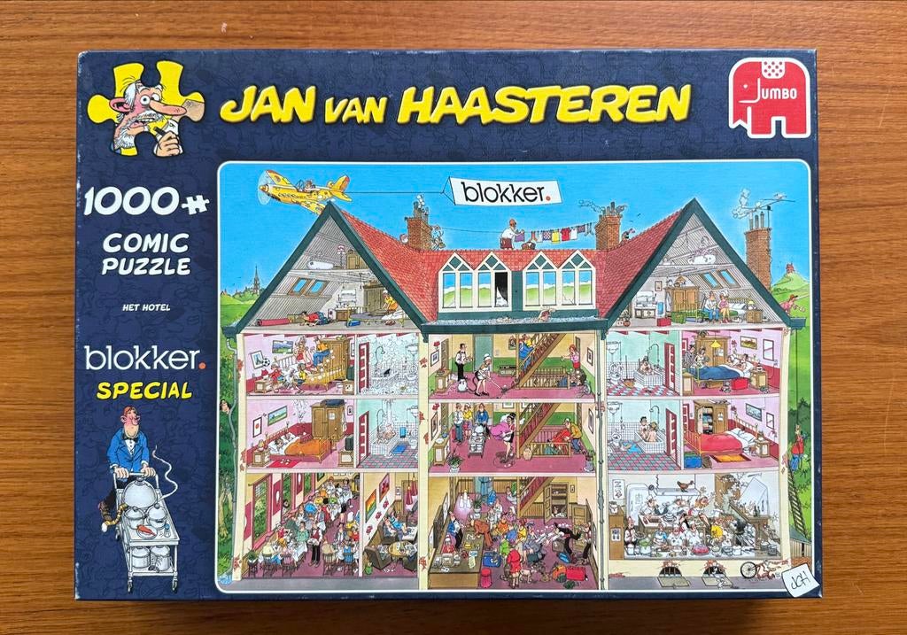 Jan van Haasteren Het Hotel Blokker Special 1000 stukjes, Ophalen of Verzenden, Meer dan 50 stukjes, Zo goed als nieuw, 6 jaar of ouder