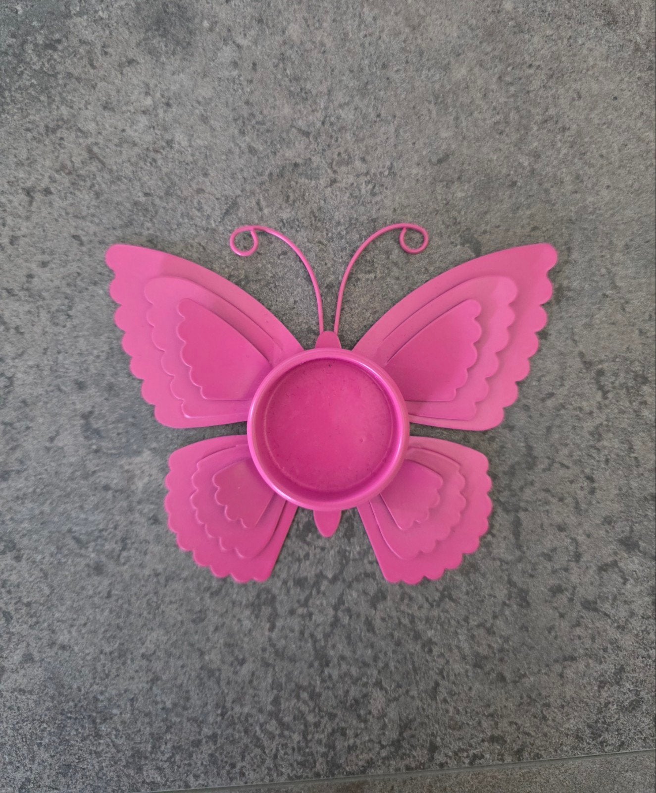 Roze vlinder waxinelicht waxine licht kaars houder NIEUW, Ophalen of Verzenden, Nieuw