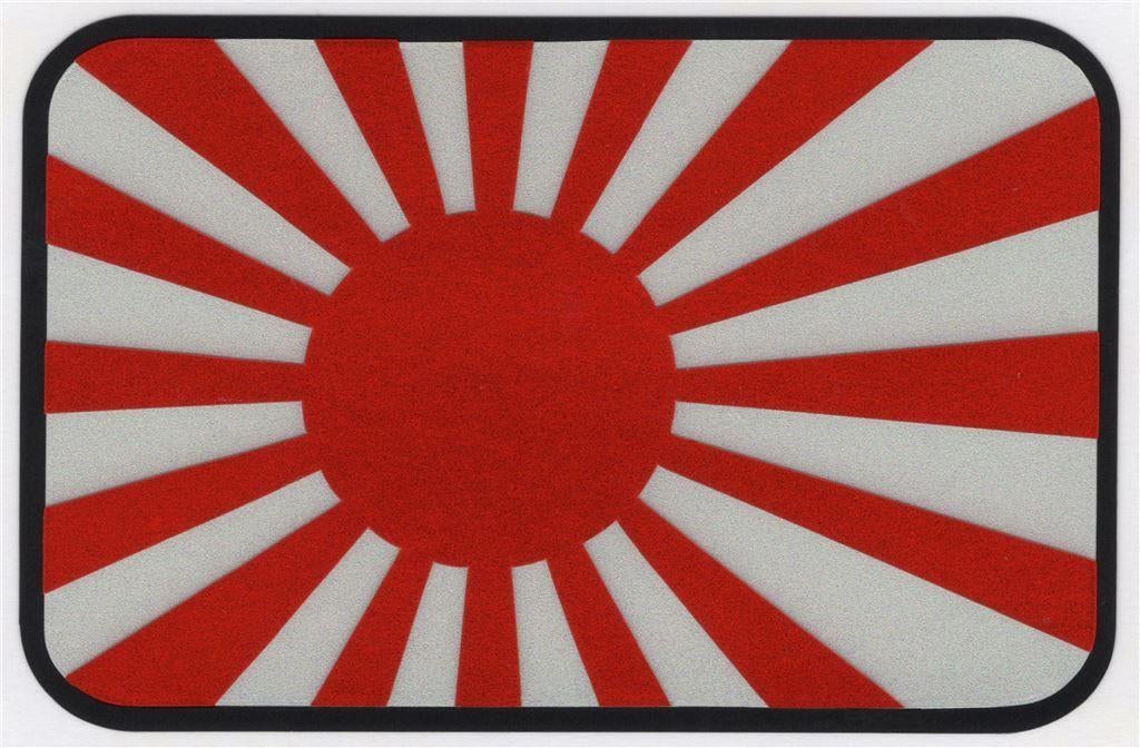 Japanse Kamikaze vlag reflectie sticker #6, Ophalen of Verzenden