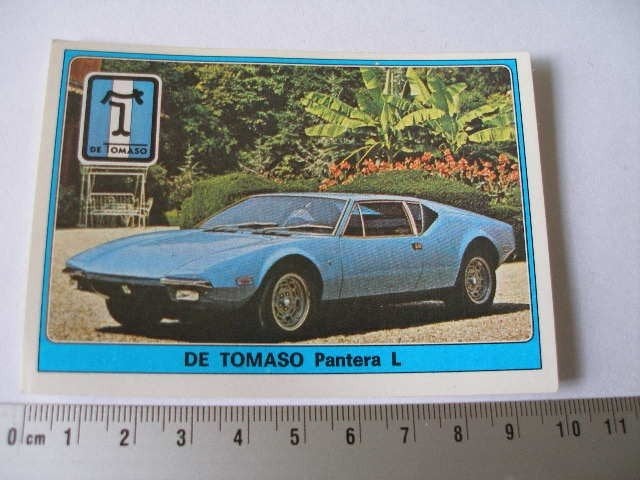 panini sticker super auto de tomaso pantera L, Verzenden, Zo goed als nieuw, Auto of Motor
