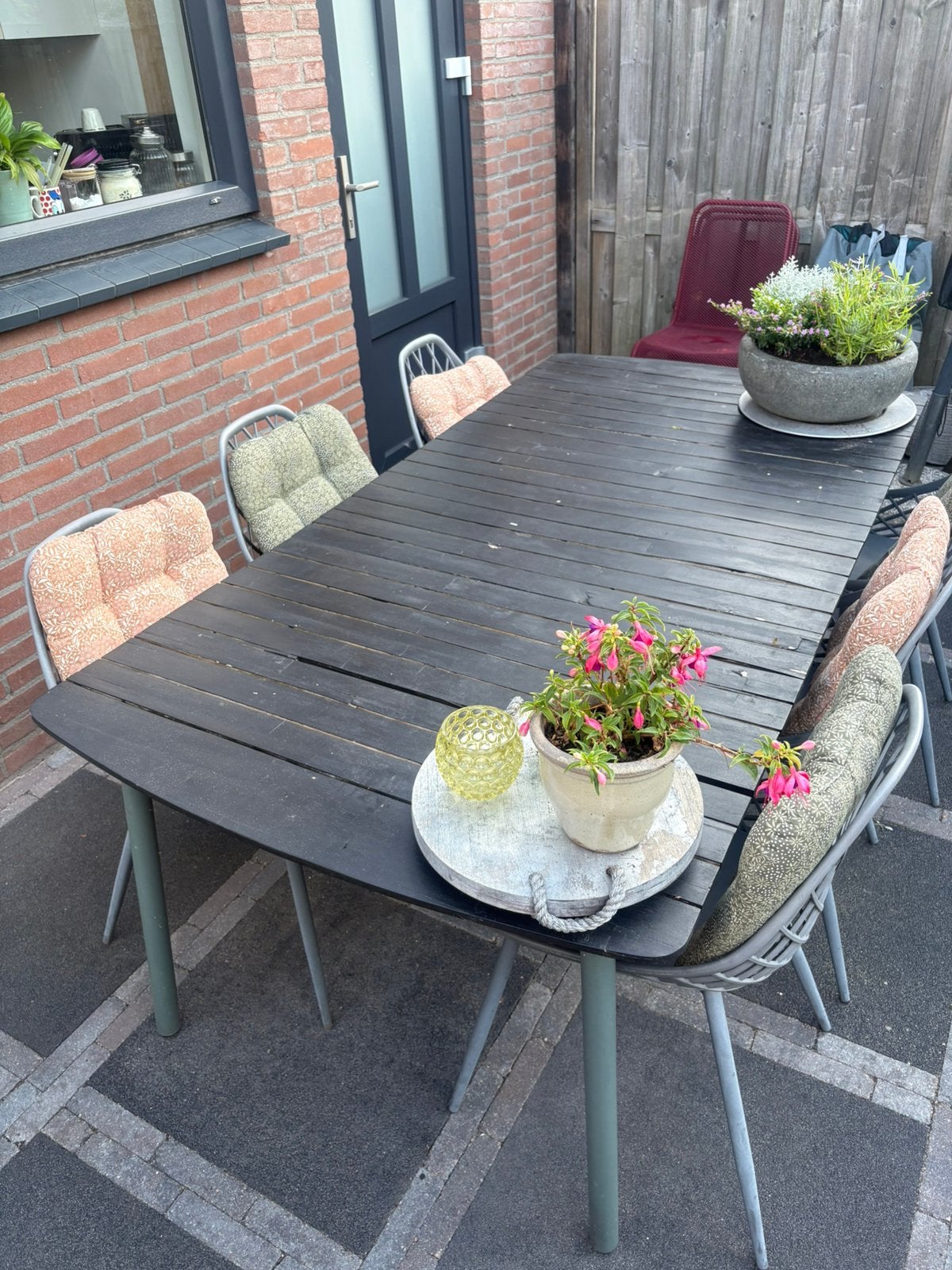 Tuintafel, Ophalen, Gebruikt, Eettafel, 8 zitplaatsen