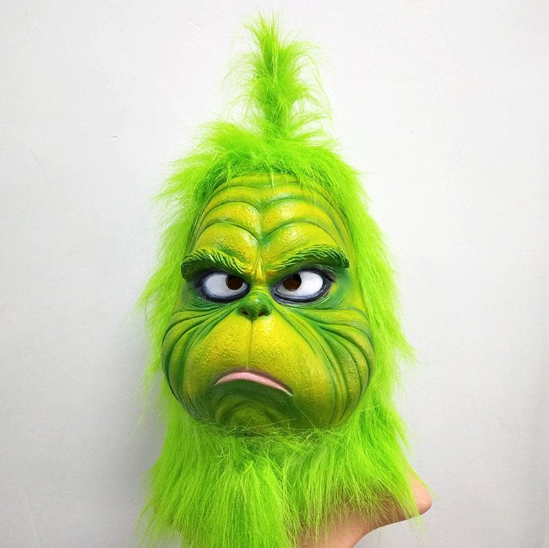 The Grinch Masker Latex Halloween Carnaval Kerstmis Kerst, Verzenden, Nieuw, Feestartikel, Kerst of Sinterklaas