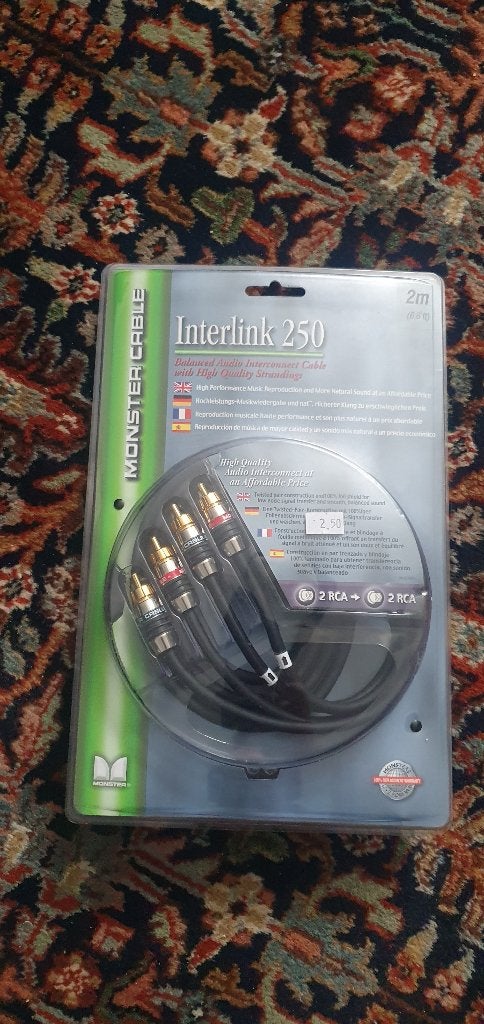 Monster Interlink 250 2m lang Nieuw, Ophalen of Verzenden, Zo goed als nieuw, Minder dan 2 meter, Interlink-kabel
