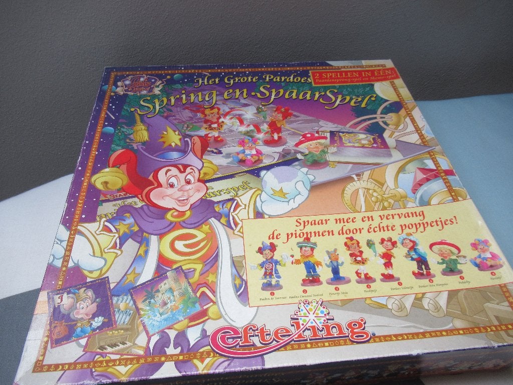 het GROTE EFTELING PARDOES SPRING en SPAAR SPEL, bordspel, Verzamelen, Ophalen of Verzenden, Zo goed als nieuw, Overige typen