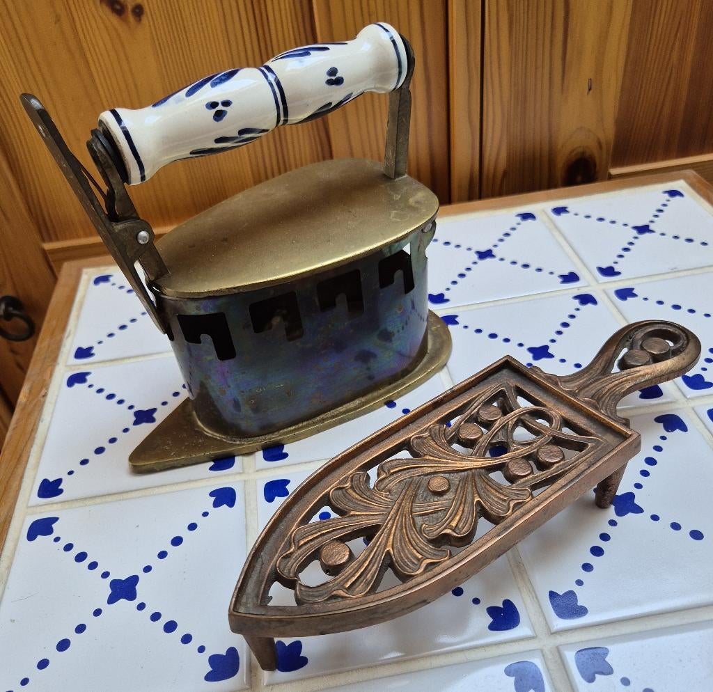 vintage messing kolenijzer, Ophalen, Koper