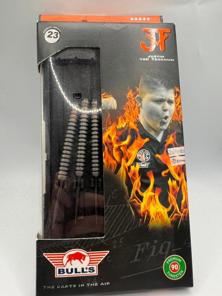 Bull’s Justin van tergouw 23 Gram Dartpijlen, Sport en Fitness, Darts, Ophalen of Verzenden, Zo goed als nieuw, Nvt, Pijlen