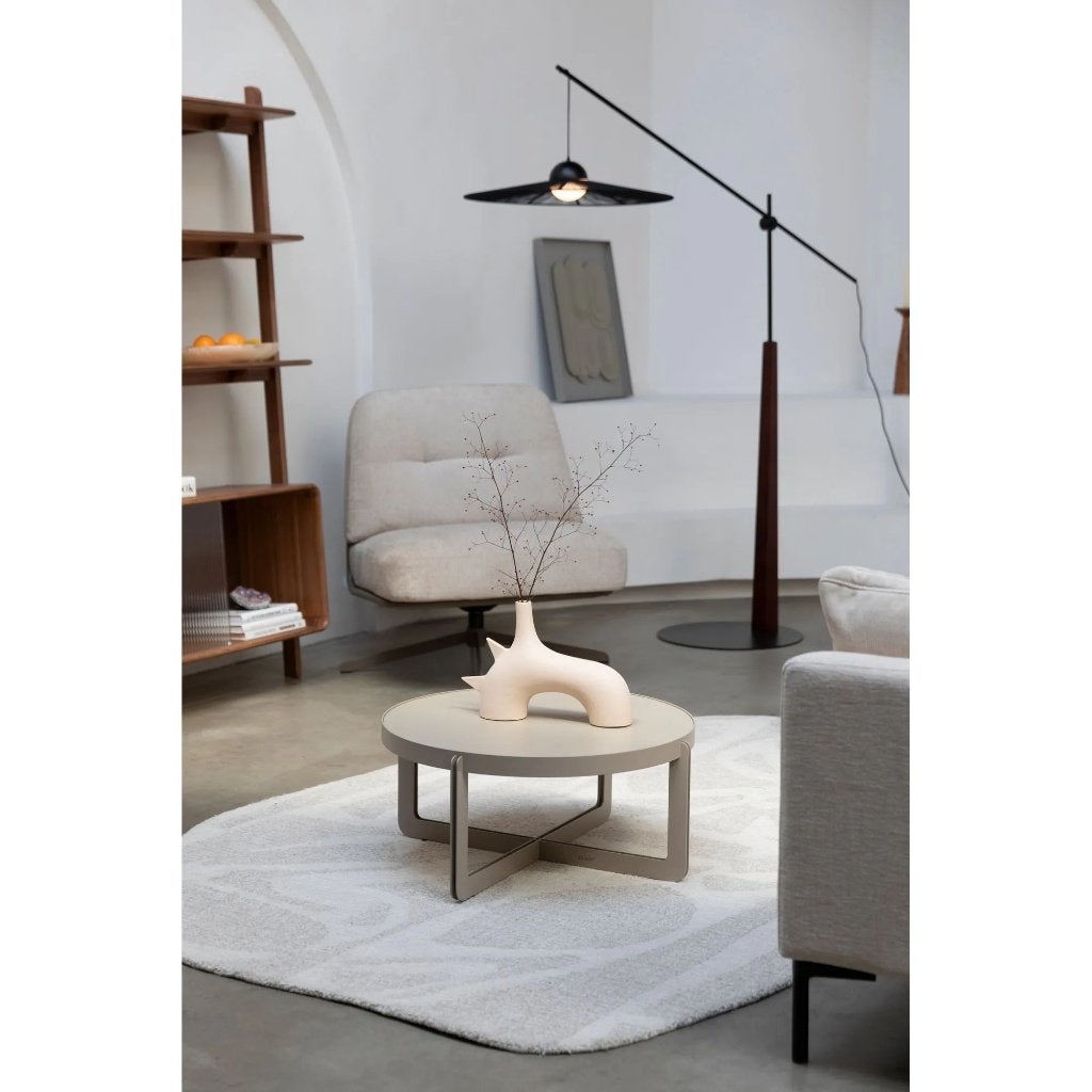 Zuiver Salontafel Centre rond, beige (zgan), 50 tot 100 cm, Rond, 50 tot 100 cm, Zo goed als nieuw