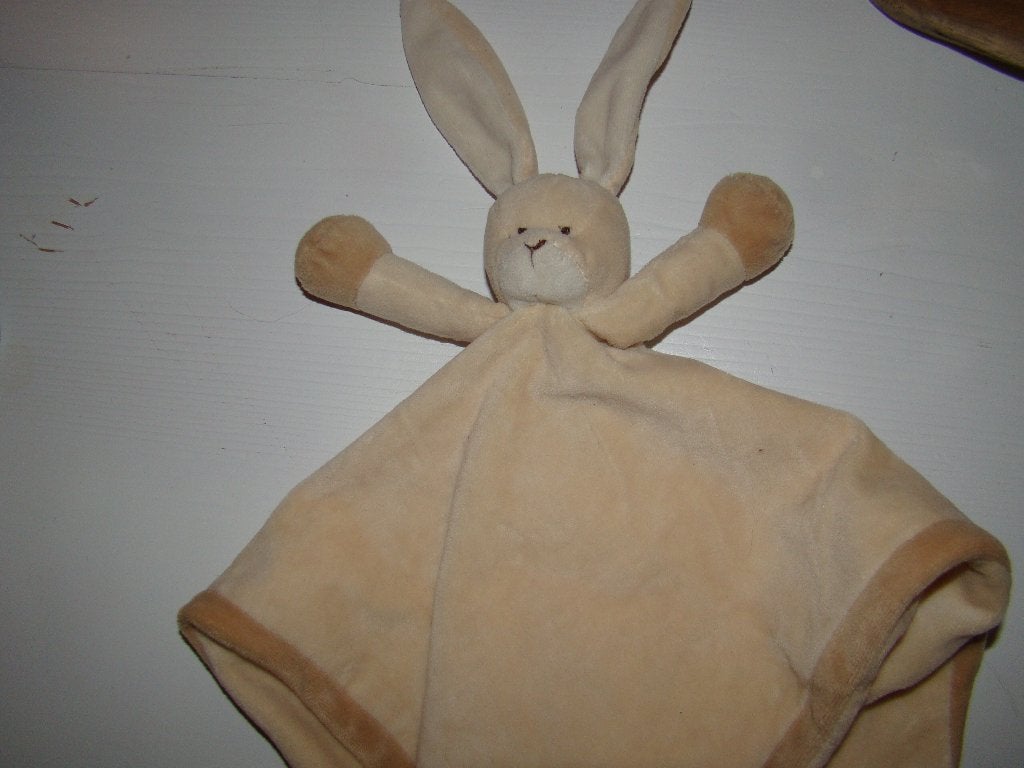 Beige konijn , haas kroeldoekje Knuffeldoekje, Konijn, Ophalen of Verzenden, Zo goed als nieuw, Wasbaar