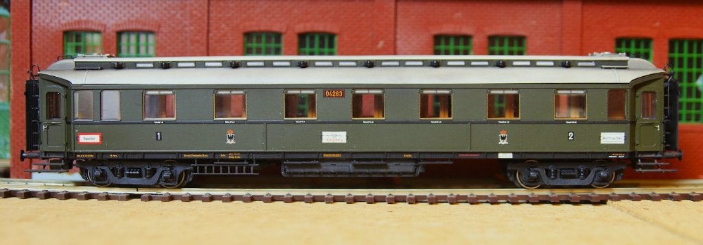 Brawa HO Pruisisch D-trein rijtuig 45204, Overige merken, Gelijkstroom, Wagon, Ophalen of Verzenden