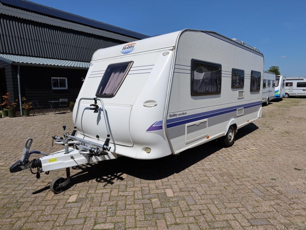 Hobby Excellent 495 UFE mover | voortent | luifel, Caravans en Kamperen, Caravans, Rondzit, Hobby, Bedrijf, Schokbreker