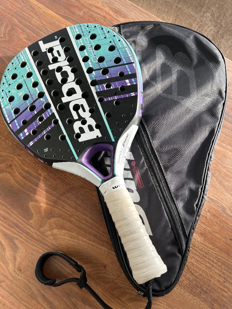 Padel racket Babolat Dyna Spirit met hoes, Sport en Fitness, Padel, Ophalen of Verzenden, Zo goed als nieuw, Padelracket