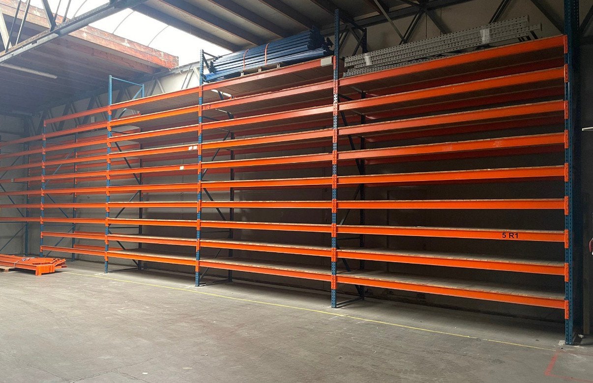 Polypal palletstelling 5 staanders en 60 liggers en vlonders, Ophalen of Verzenden, Polypal, Info@stellingbrenger.nl, Polypal
