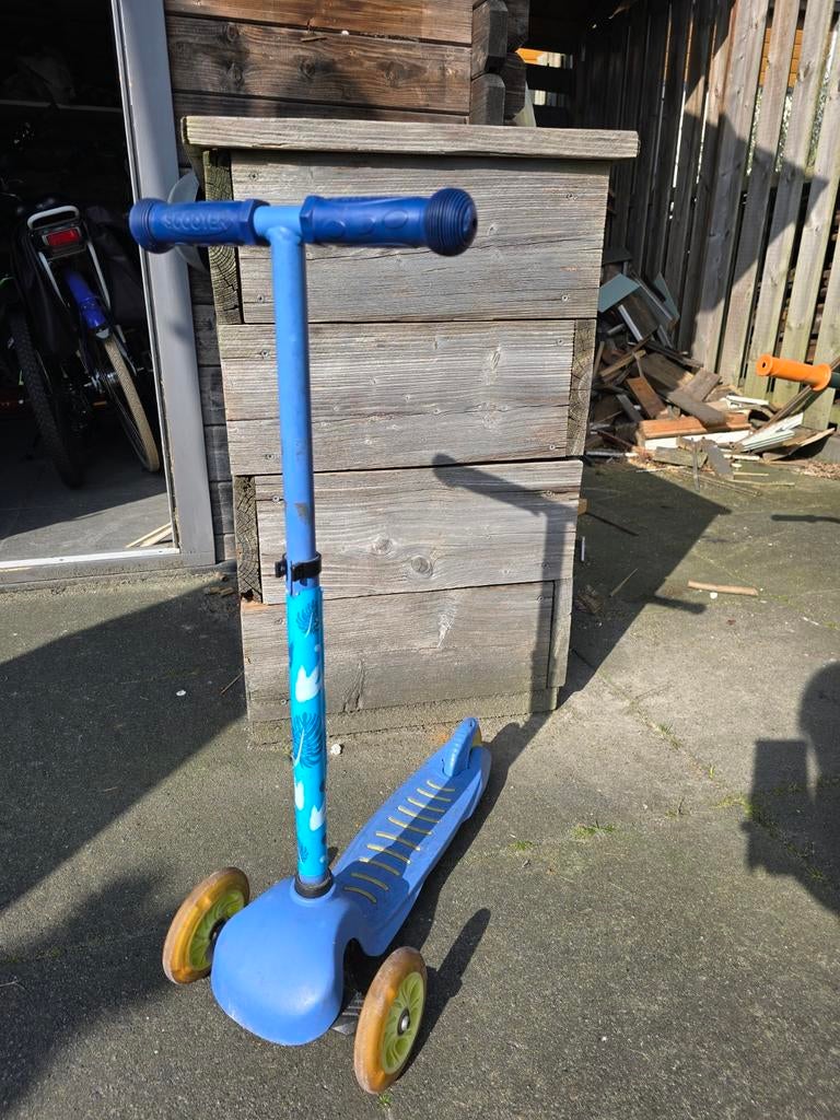 Blauwe step met 3 wielen voor kinderen, Ophalen, Gebruikt, Gewone step, Onbekend