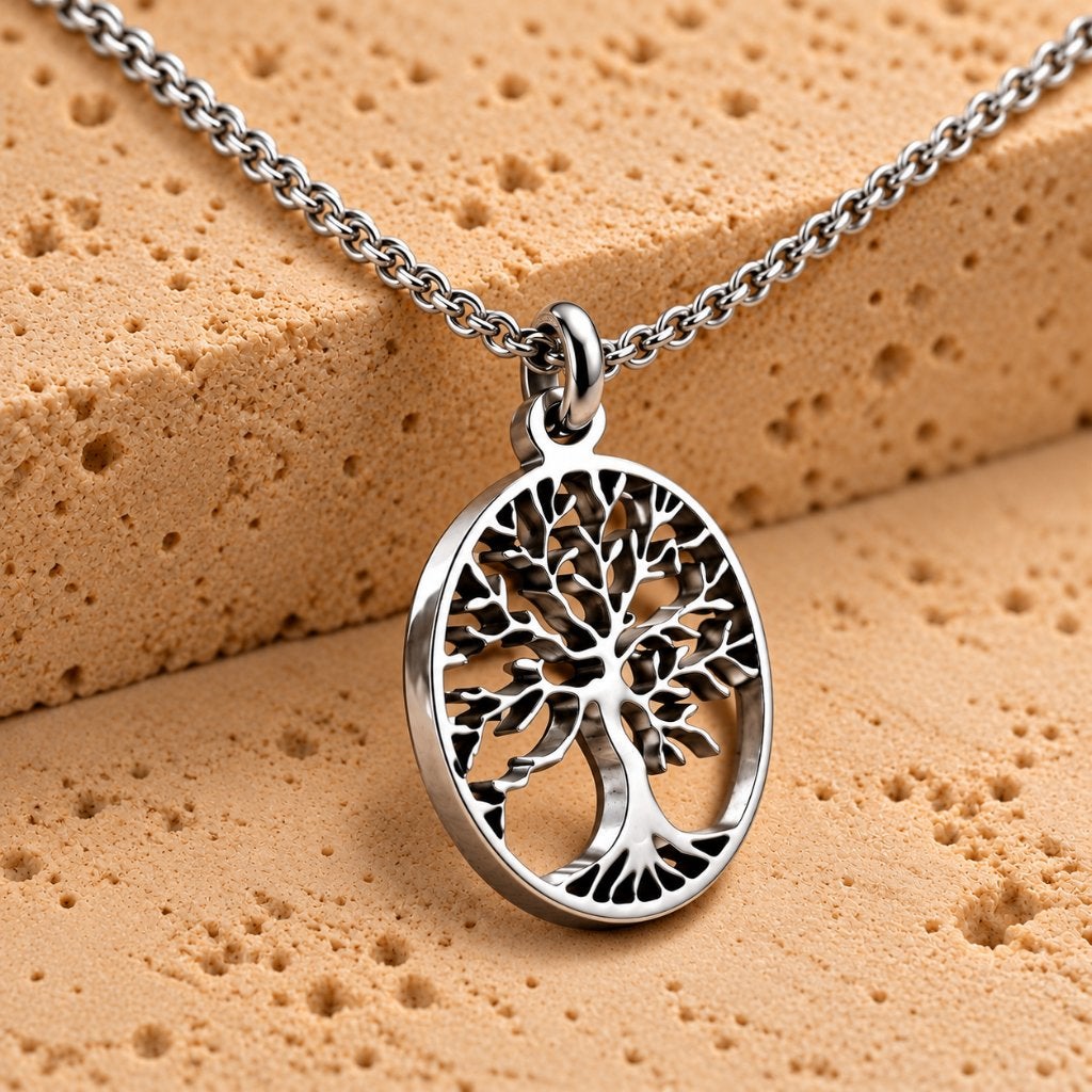 Tree of Life Hanger – 925 Zilver – Levensboom, Verzenden, Nieuw, Bloem of Plant, Zilver