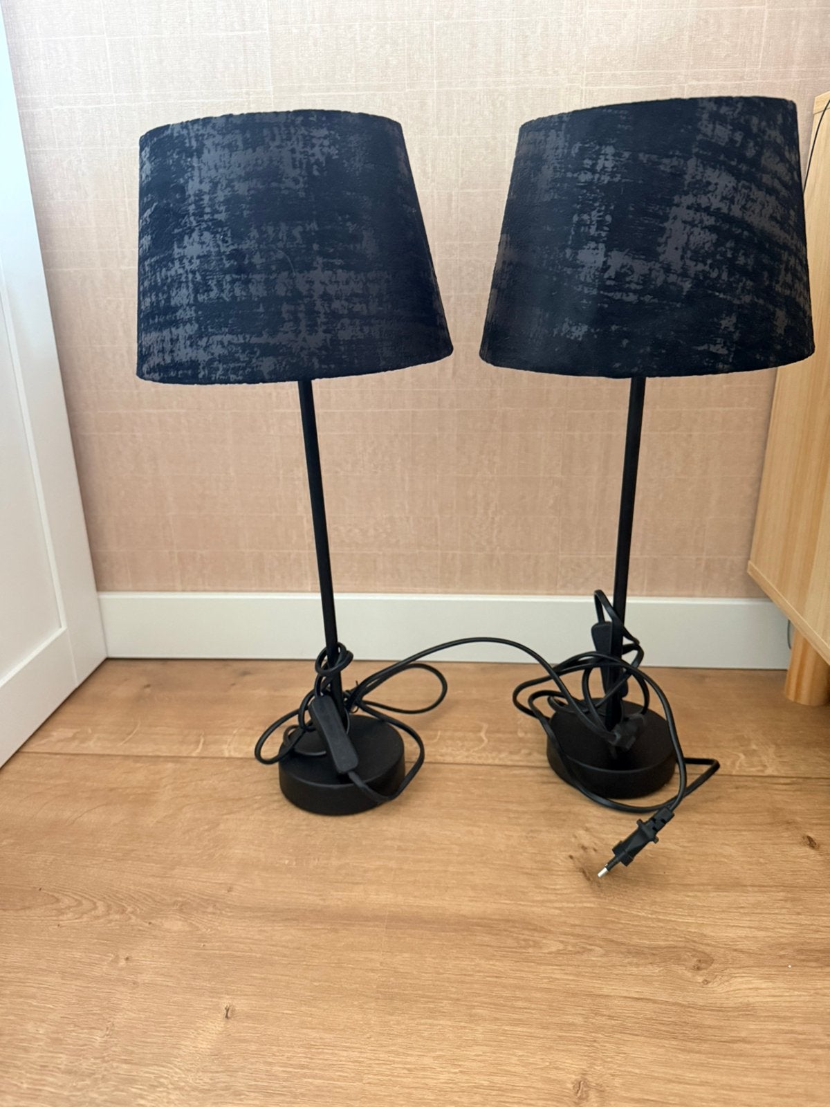 Tafel lampen, Zwart, Ophalen, Zo goed als nieuw, Met schakelaar