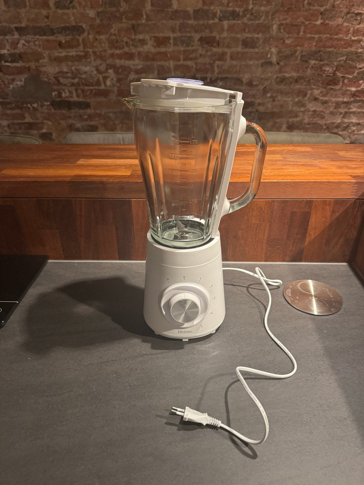 Blokker Blender met Glazen Kan - Zo goed als nieuw, Ophalen, Zo goed als nieuw, Blender