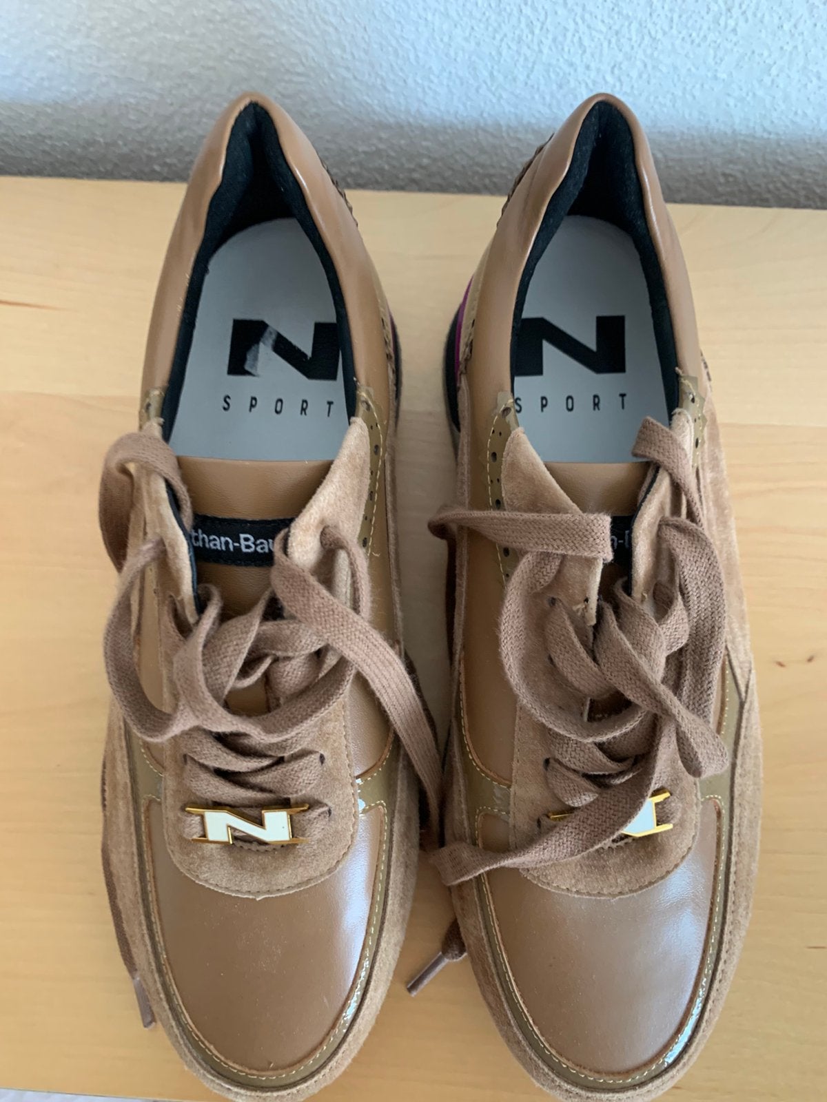 1x gedragen , nieuwr schoen, Verzenden, Beige, Dansschoenen, Zo goed als nieuw