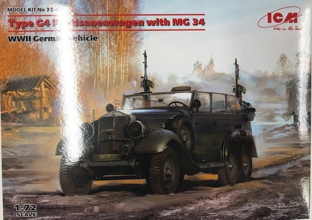 Coelianmodels, ICM 72473 Type G4 partisanenwagen 1/72 € 24,-, Overige merken, 1:50 of kleiner, Auto, Nieuw