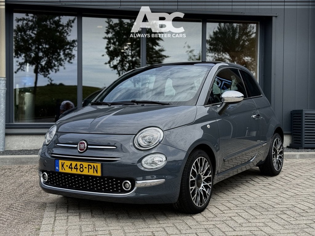 Fiat 500 1.0 Hybrid Star Pano Cruise 6 BAK (bj 2020), Auto's, Fiat, Voorwielaandrijving, 4 stoelen, Leder, Bedrijf