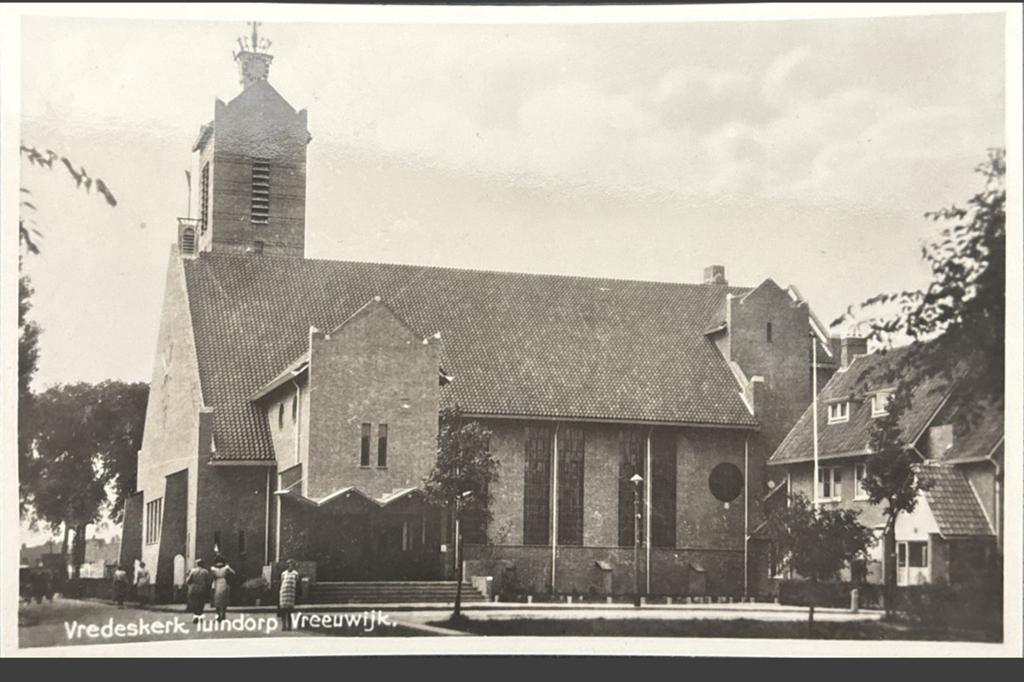 Tuindorp Vreewijk Rotterdam Vredeskerk, Ophalen of Verzenden, 1940 tot 1960, Ongelopen, Zuid-Holland