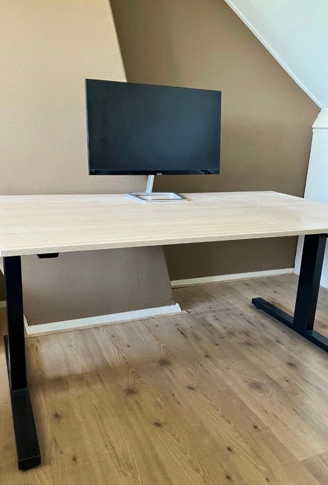 Drentea bureau, thuiswerkplek 140x80cm - Zo goed als nieuw, Ophalen, Overige typen, Hout, In hoogte verstelbaar
