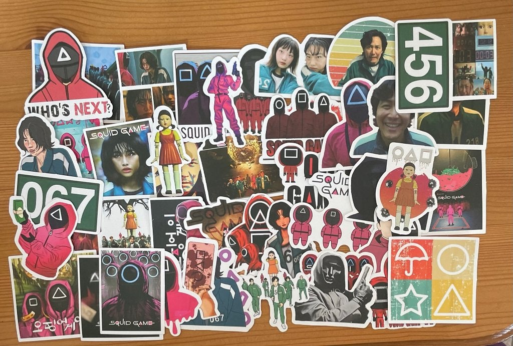Squid game stickers, Verzenden, Nieuw, Meerdere stickers