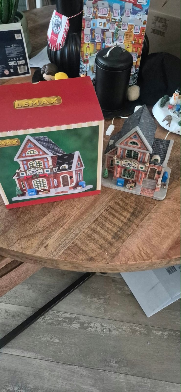 Lemax Postkantoor - Kerstdorp Huisje, Ophalen of Verzenden, Zo goed als nieuw