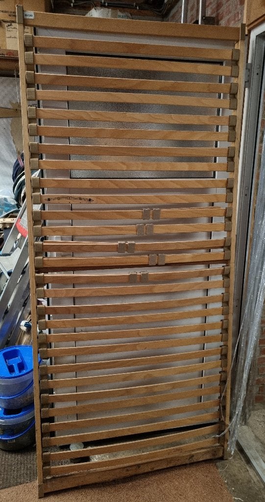 Lattenbodem 90x200 cm, Ophalen, 90 cm, Eenpersoons, Zo goed als nieuw