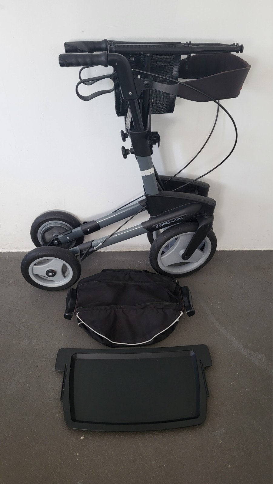 Zeer complete Topro Olympos rollator., Diversen, Ophalen of Verzenden, Opvouwbaar, Zo goed als nieuw