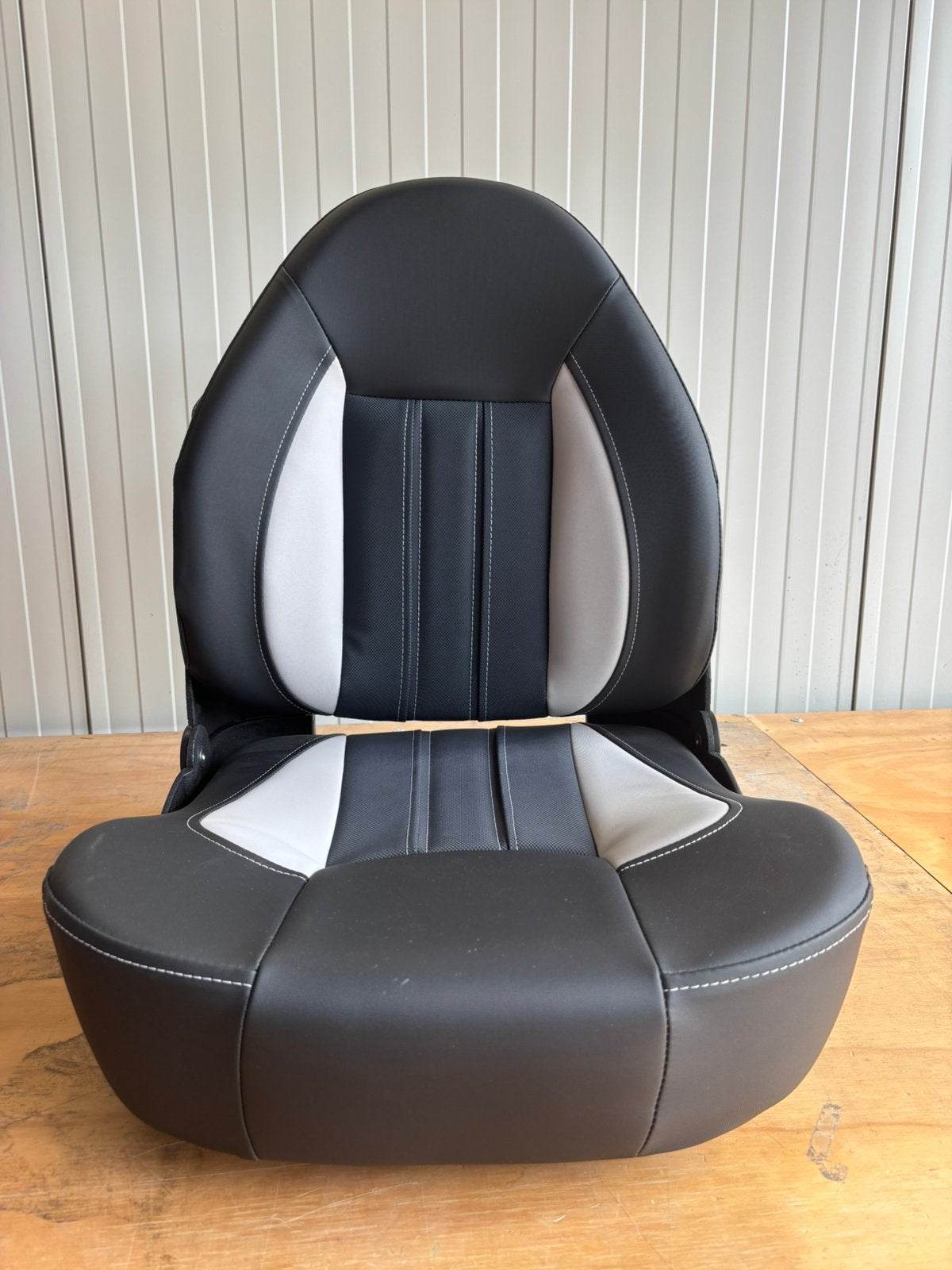 Bootstoel inklapbaar high back pro zwart/grijs, Ophalen, Nieuw, Interieur en Kussens