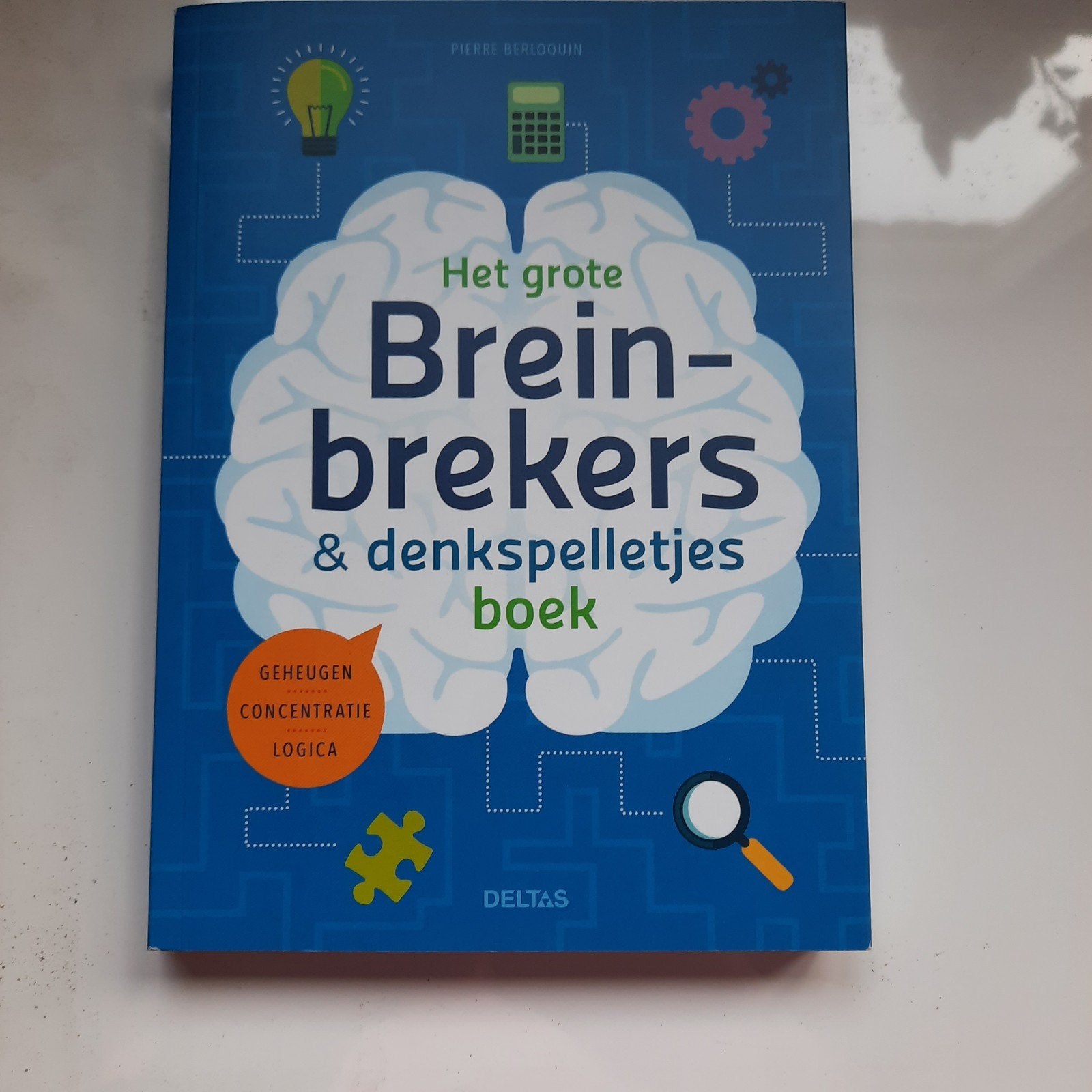 Het Grote Breinbrekers & Denkspelletjes Boek, Ophalen, Zo goed als nieuw, Puzzelboek