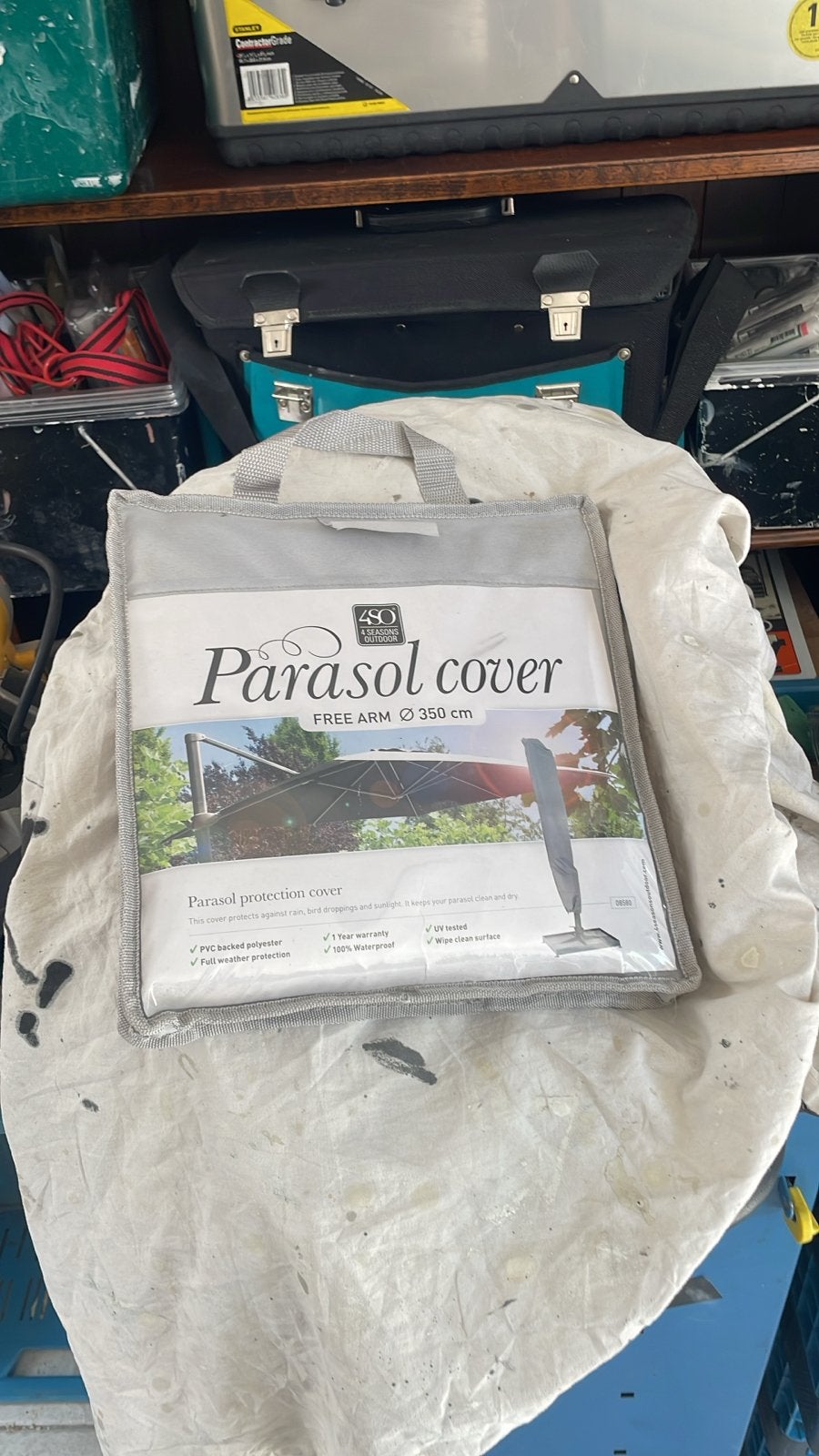 Parasolhoes voor zweefparasol Ø 350 cm - Nieuw, Tuin en Terras, Parasols, Ophalen, Nieuw, Waterdicht, 3 tot 4 meter