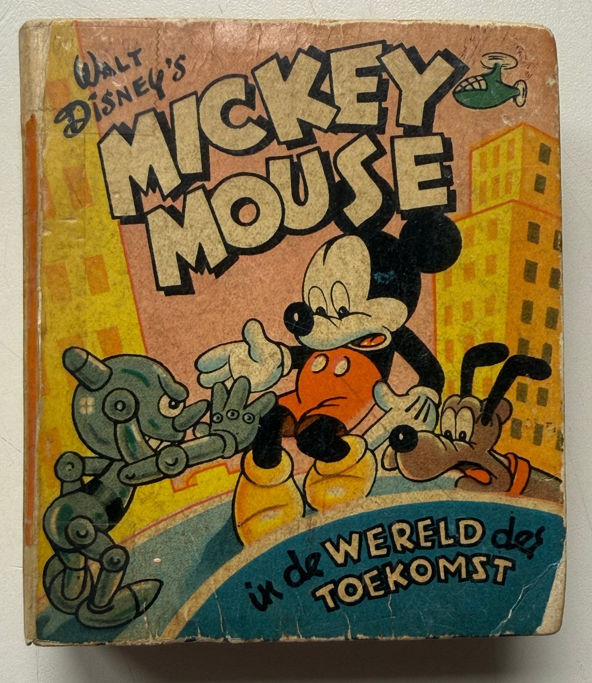 Vintage Mickey Mouse in de Wereld der Toekomst (1930s), Eén stripboek, Ophalen of Verzenden, Gelezen