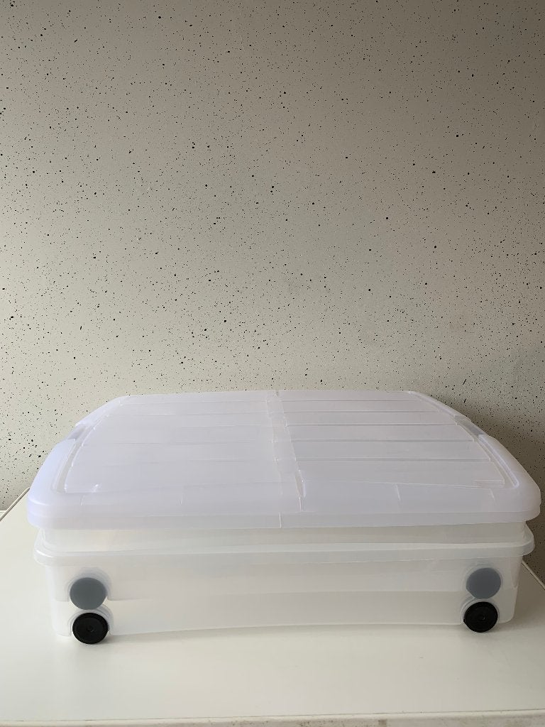 IRIS Clearbox onder-het-bed Opbergbox- 2x 50L, Info@iriseurope.nl, Verzenden, Gesworenhoeksweg 1, 5047 TM Tilburg, Nederland, 60 cm of meer