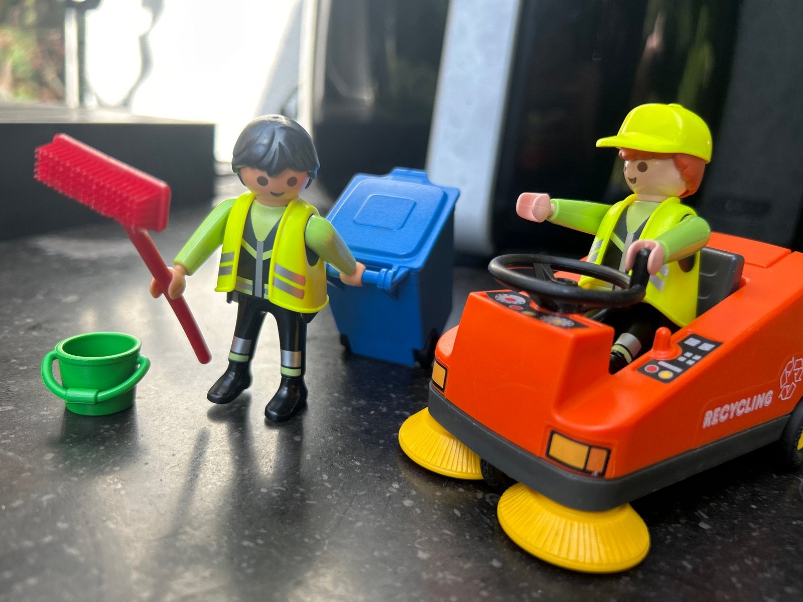 Playmobil Straatveger en Vuilnisman Set 70203, Gebruikt, Complete set, Voertuig, Ophalen of Verzenden