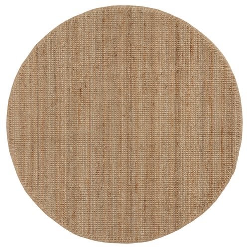 Groot Rond Vloerkleed 230 cm, Huis en Inrichting, Ophalen, Bruin, Natural, Rond